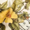Floral zijden bandana, crème