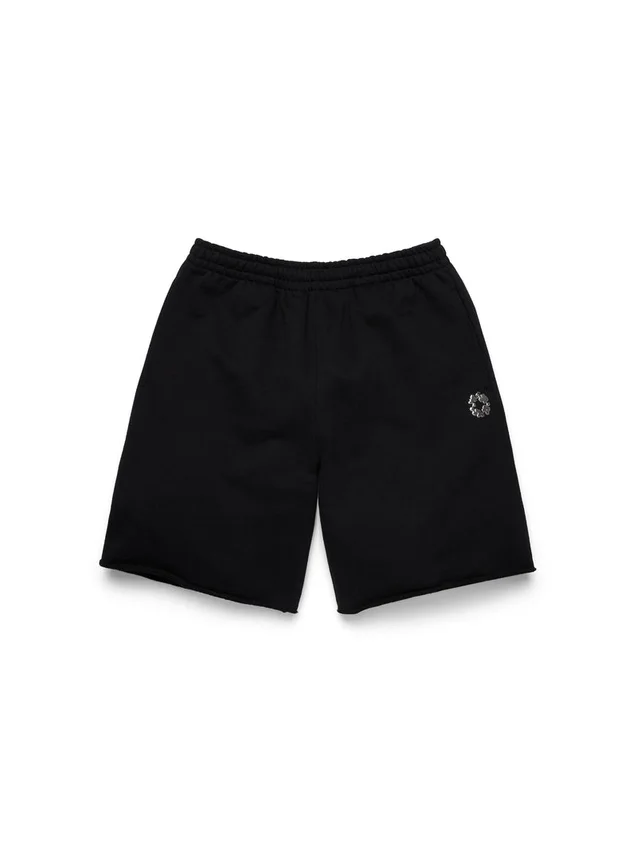 Gel Wreath Sweatshort Zwart