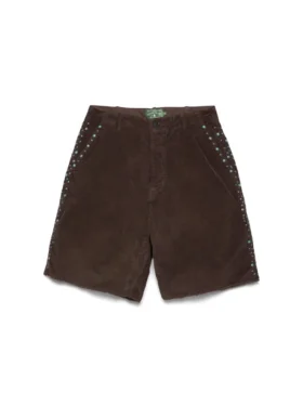 Geoxideerde studs corduroy-short