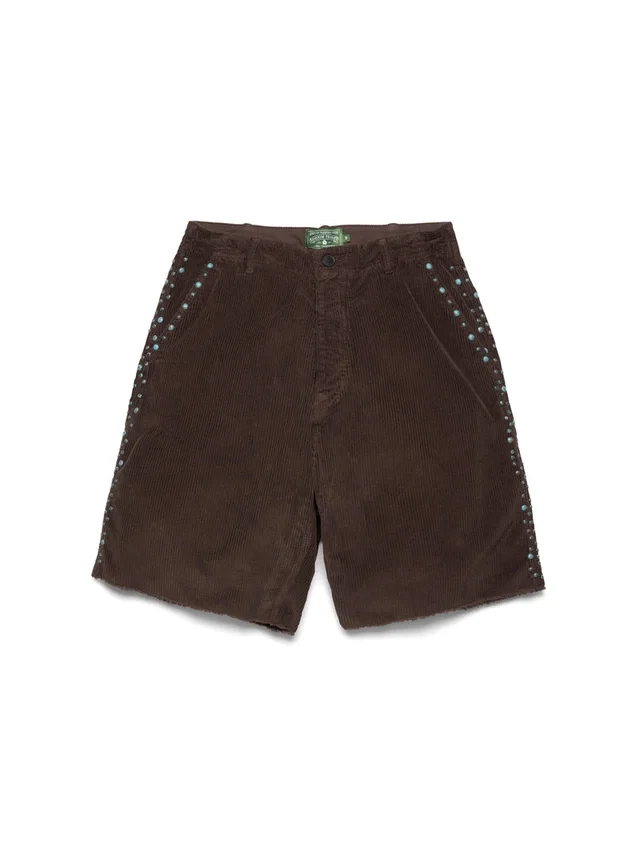 Geoxideerde studs corduroy-short