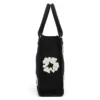 Grote katoenen Canvas-tas met Cotton Wreath-motief