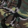 Hoodie met rits en paillettenpanelen op de mouwen, camouflage