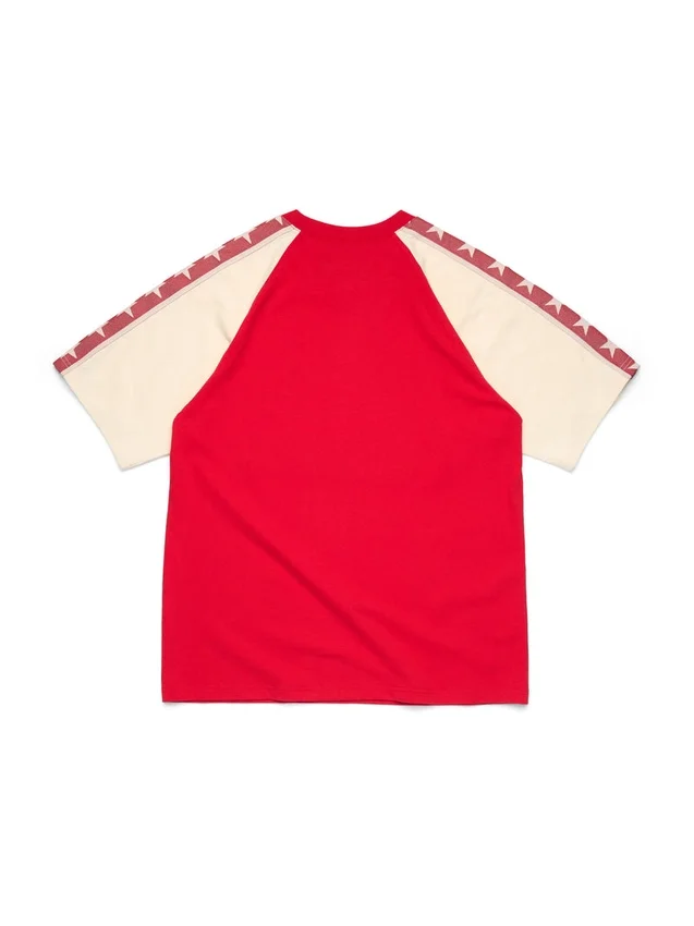 Jacquard City T-shirt Rood