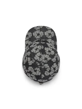 Jacquard Wreath-denim, Washed Black
