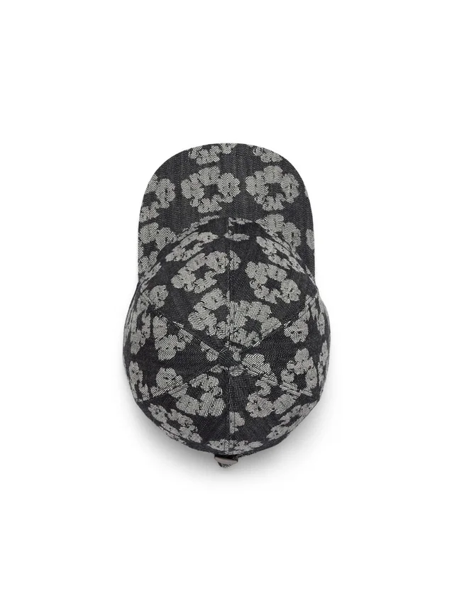 Jacquard Wreath-denim, Washed Black