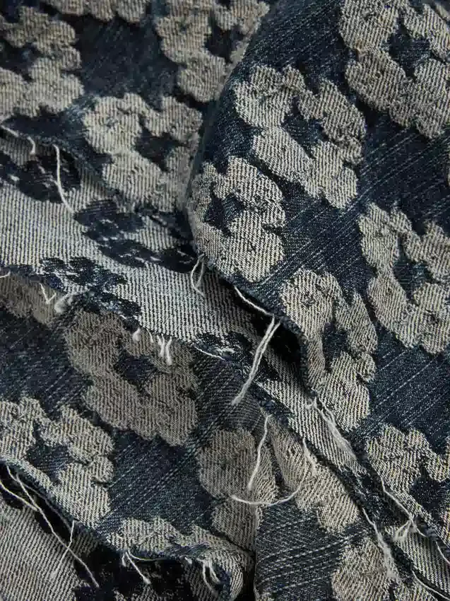 Jacquard Wreath-Denimshort