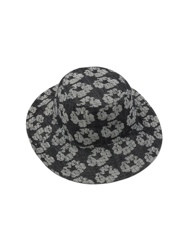 Jacquard Wreath-emmerhoed, gewassen zwart