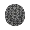 Jacquard Wreath-emmerhoed, gewassen zwart