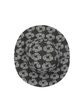 Jacquard Wreath-emmerhoed, gewassen zwart