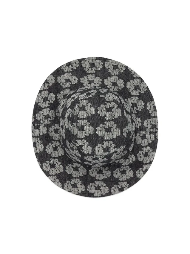Jacquard Wreath-emmerhoed, gewassen zwart
