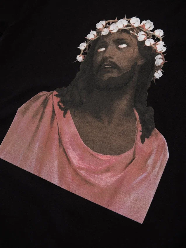 Jesus T-shirt zwart