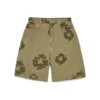 Katoenen korte broek met 'Cotton Wreath'-motief, khaki