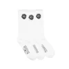 Katoenen Peace Wreath 3-pack sokken wit