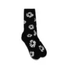 Katoenen sokken met Cotton Wreath-motief, zwart