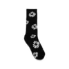 Katoenen sokken met Cotton Wreath-motief, zwart