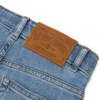 Kinderdenim met Cotton Wreath-motief, licht indigo