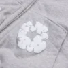 Kinderhoodie met rits en Cotton Wreath-motief, grijs