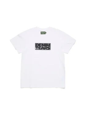 Larmes de Denim T-shirt Wit