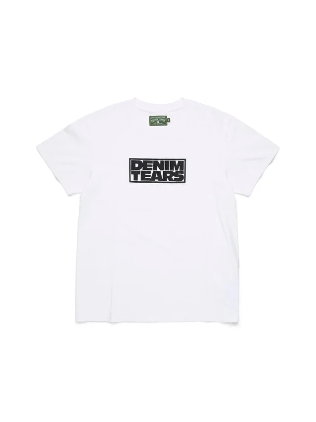 Larmes de Denim T-shirt Wit