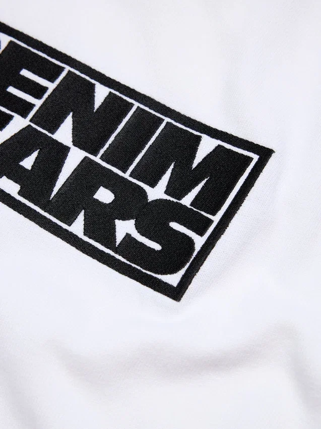 Larmes de Denim T-shirt Wit