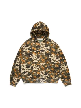 Libertas hoodie met bloemenprint en rits
