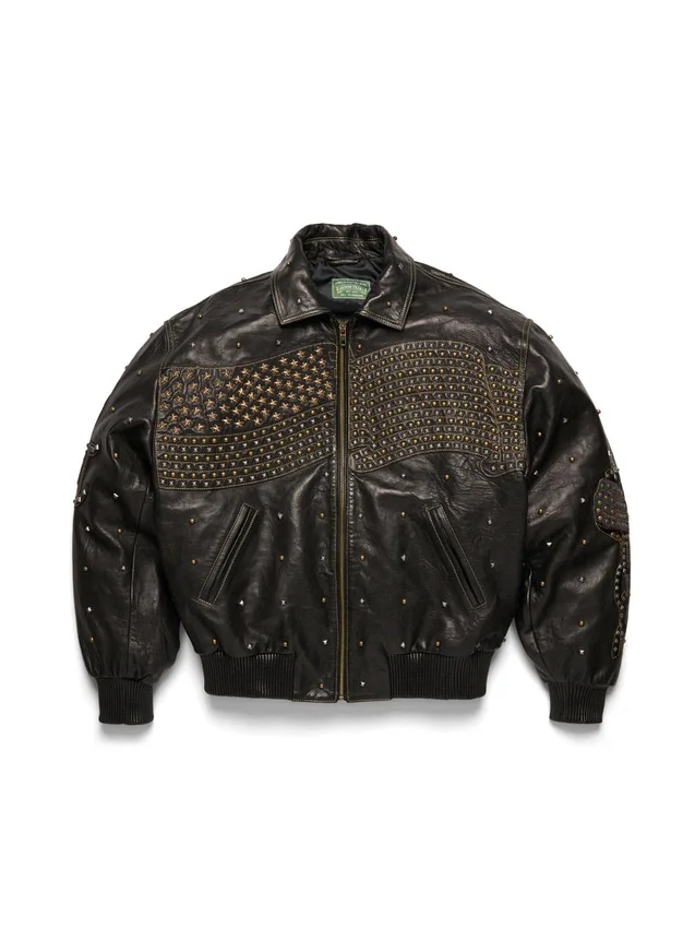 Libertas leren jas met studs