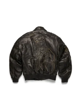 Libertas leren jas met studs