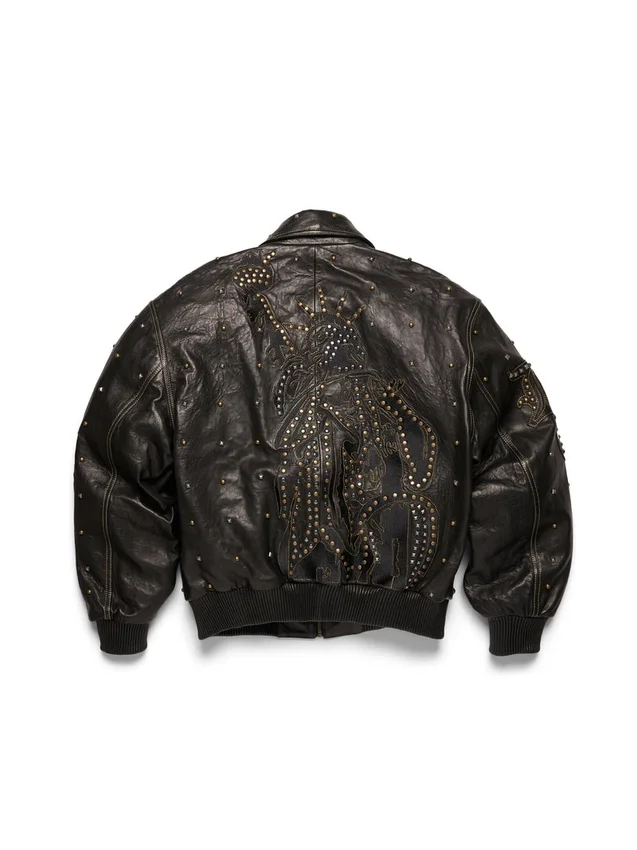 Libertas leren jas met studs