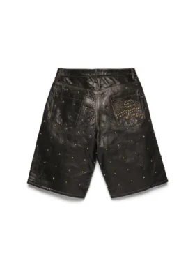 Libertas leren short met studs