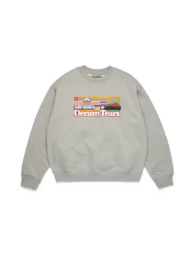 Liberty Rock Skyline-trui met ronde hals, grijs