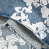 Lichtgewassen katoenen Denim-short met Cotton Wreath-motief
