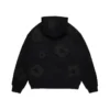Mono Cotton Wreath Hoodie, zwart