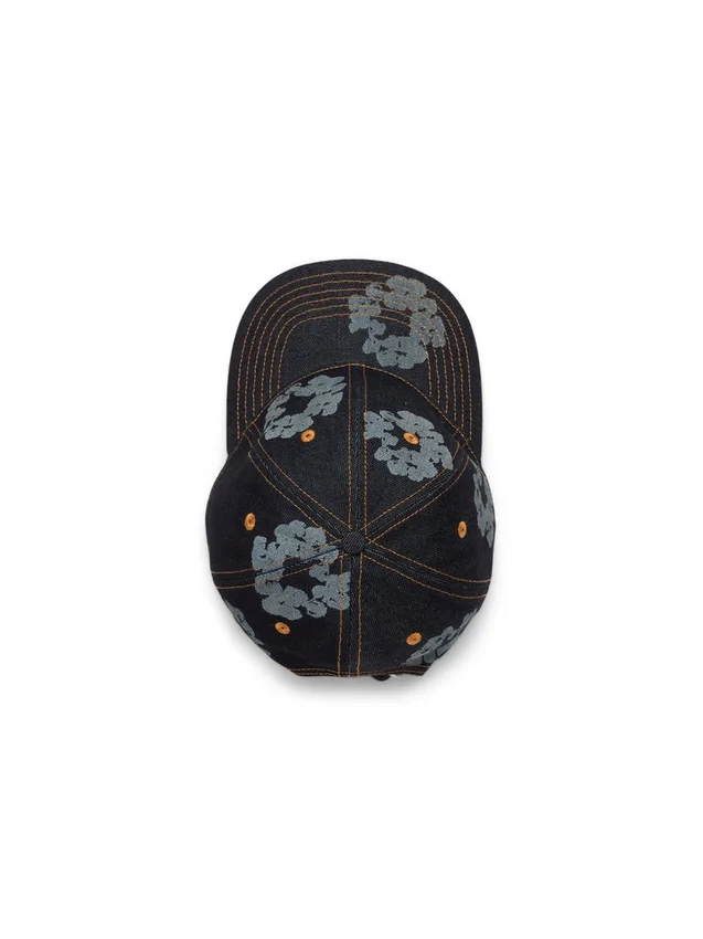 Mono Cotton Wreath Raw Denim-pet, gewaschen indigo