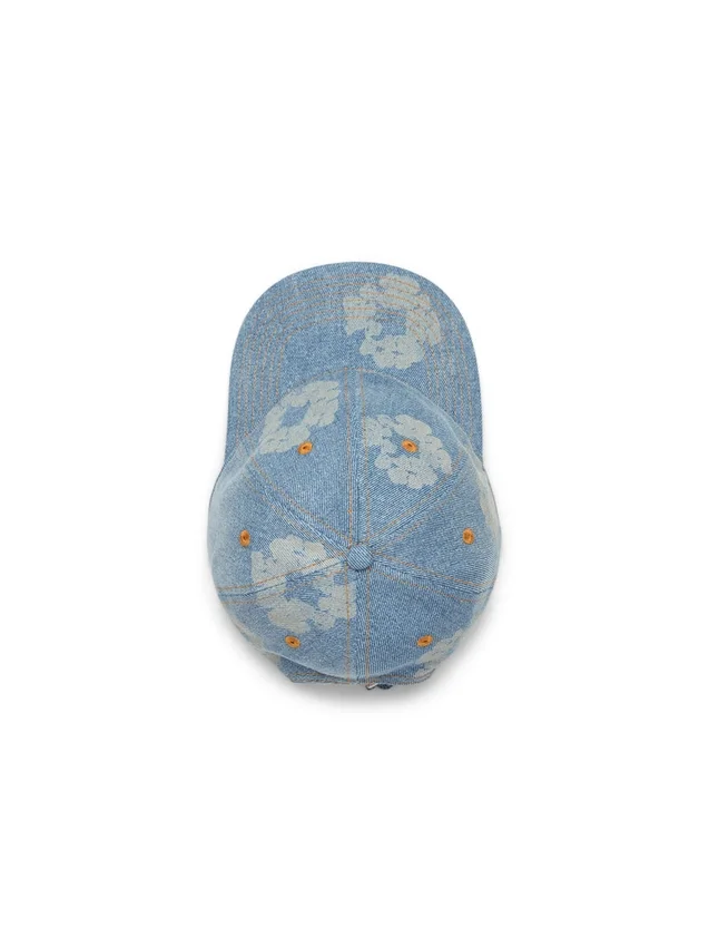 Mono Cotton Wreath Raw Denim-pet, lichte wassing