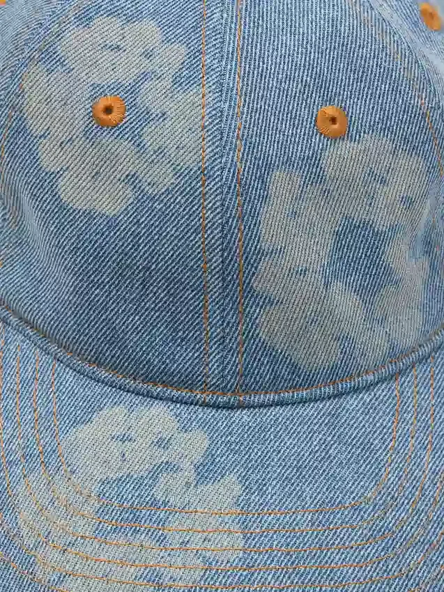 Mono Cotton Wreath Raw Denim-pet, lichte wassing