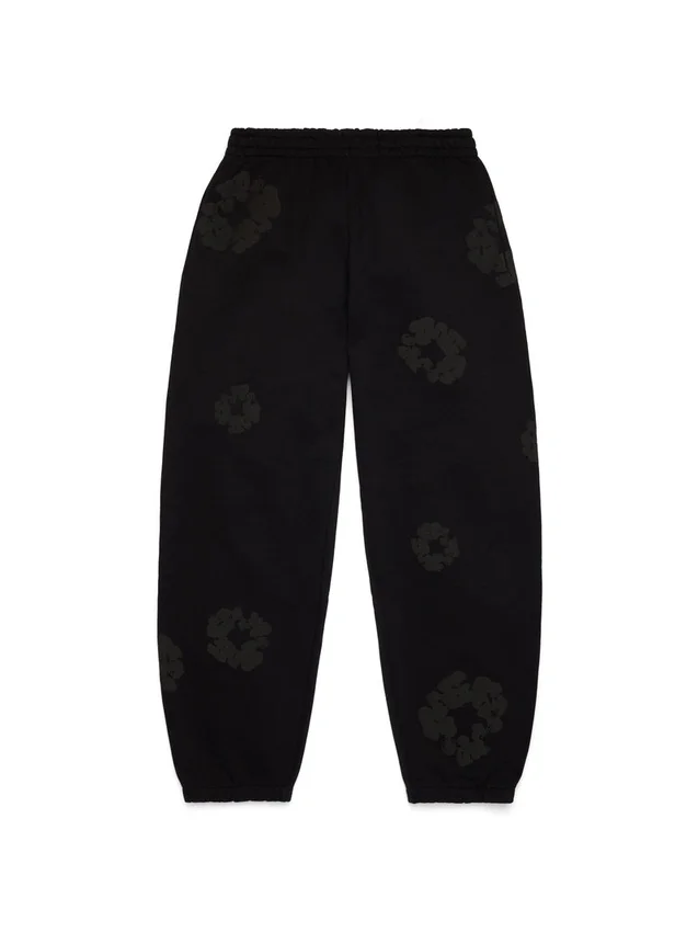 Mono Cotton Wreath Sweatpant zwart