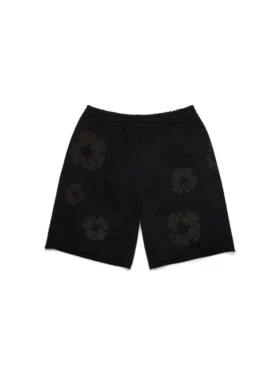 Mono Cotton Wreath Sweatshorts Zwart