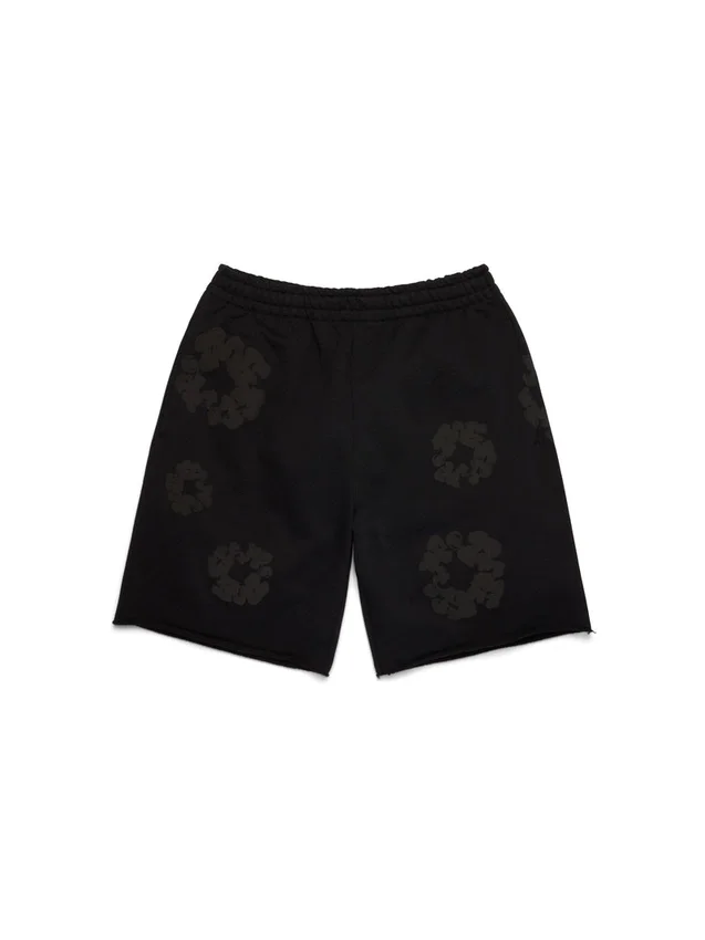 Mono Cotton Wreath Sweatshorts Zwart