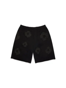 Mono Cotton Wreath Sweatshorts Zwart