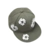 New Era 59FIFTY Cotton Wreath canvas fitted pet met katoenen krans, olijfgroen
