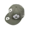 New Era 59FIFTY Cotton Wreath canvas fitted pet met katoenen krans, olijfgroen