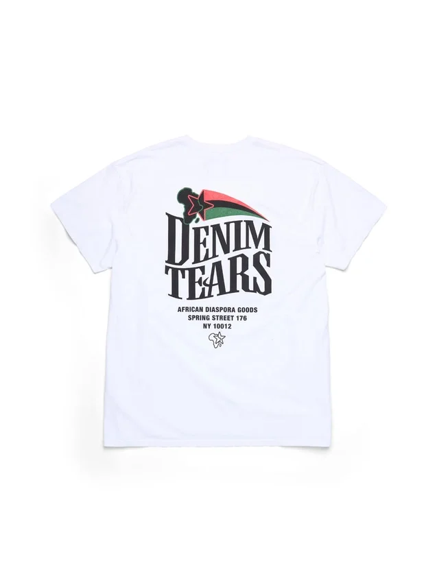 Pan-African Star T-shirt Wit