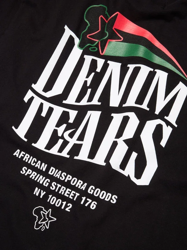 Pan-African Star T-shirt Zwart