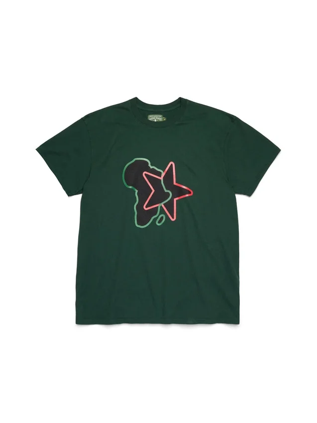 Pan-Afrikaans ster-T-shirt groen