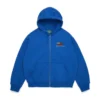 Pan-Afrikaanse hoodie met rits, blauw