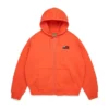 Pan-Afrikaanse hoodie met rits, oranje
