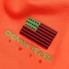 Pan-Afrikaanse hoodie met rits, oranje