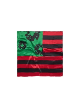 Pan-Afrikaanse kransvlag-sjaal rood/zwart/groen
