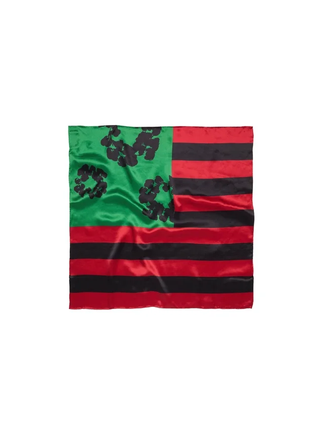 Pan-Afrikaanse kransvlag-sjaal rood/zwart/groen