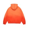 Peace Wreath Knockout-hoodie met rits, oranje